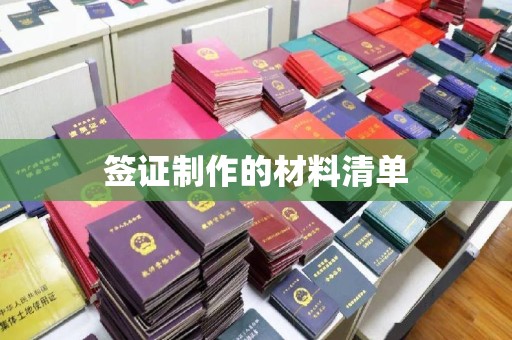 原阳签证制作的材料清单