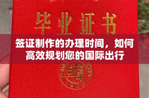 原阳签证制作的办理时间，如何高效规划您的国际出行