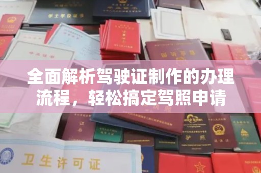 原阳全面解析驾驶证制作的办理流程，轻松搞定驾照申请