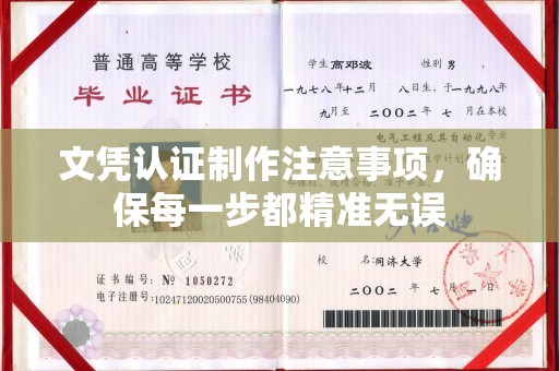 原阳文凭认证制作注意事项，确保每一步都精准无误