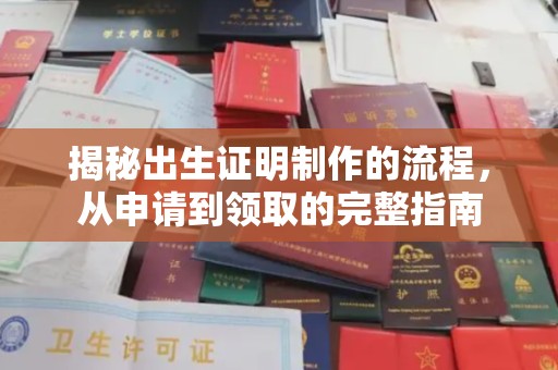 原阳揭秘出生证明制作的流程，从申请到领取的完整指南