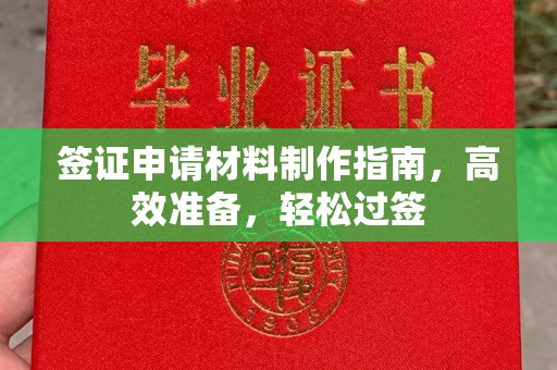 原阳签证申请材料制作指南，高效准备，轻松过签