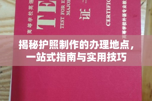 原阳揭秘护照制作的办理地点，一站式指南与实用技巧