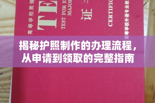 原阳揭秘护照制作的办理流程，从申请到领取的完整指南