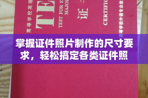 原阳掌握证件照片制作的尺寸要求，轻松搞定各类证件照