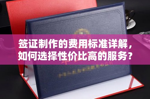 原阳签证制作的费用标准详解，如何选择性价比高的服务？