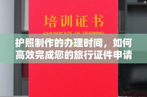 原阳护照制作的办理时间，如何高效完成您的旅行证件申请