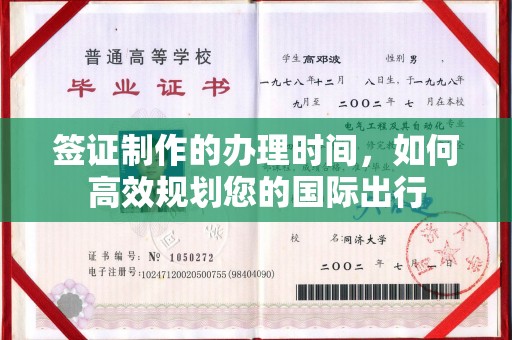原阳签证制作的办理时间，如何高效规划您的国际出行